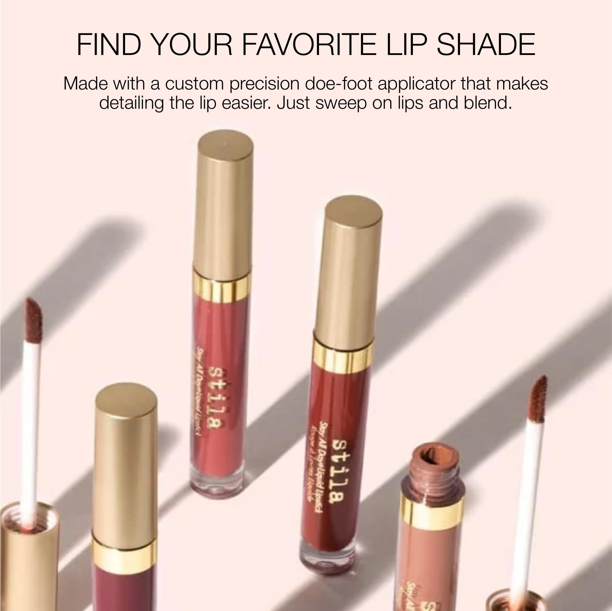 stila Stay All Day Liquid Lipstick, Sheer Matte Finish | Long-Lasting Color Wear, No Transfer or Bleed | Lightweight, Hydrating with vitamin E & Avocado Oil for Soft Lips | 0.10 Fl. Oz., Sheer Patina